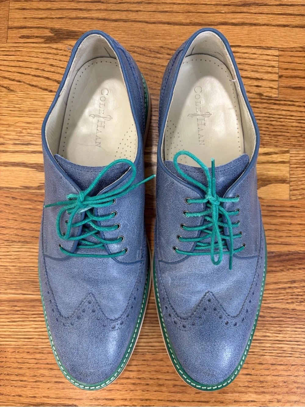 Cole Haan Air Franklin Smoke Suede Wingtip Oxford NikeAir Technology (13)